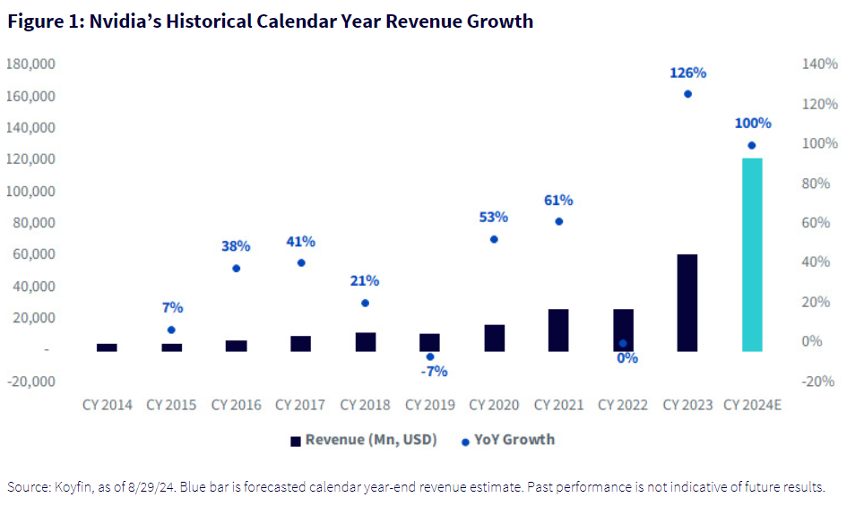 Nvidia&rsquo;s Historical Calendar Year Revenue Growth
