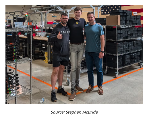 co-founder Olaf Hitchwa at Neros&rsquo;s factory in November,