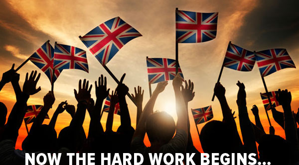 now the hard work begins