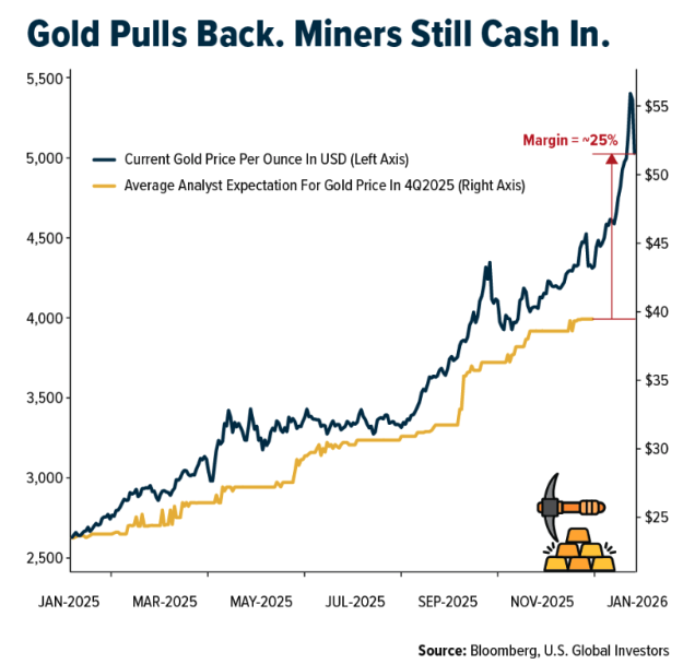 Gold Pull back