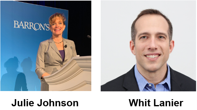 Julie Johnson and Whit Lanier