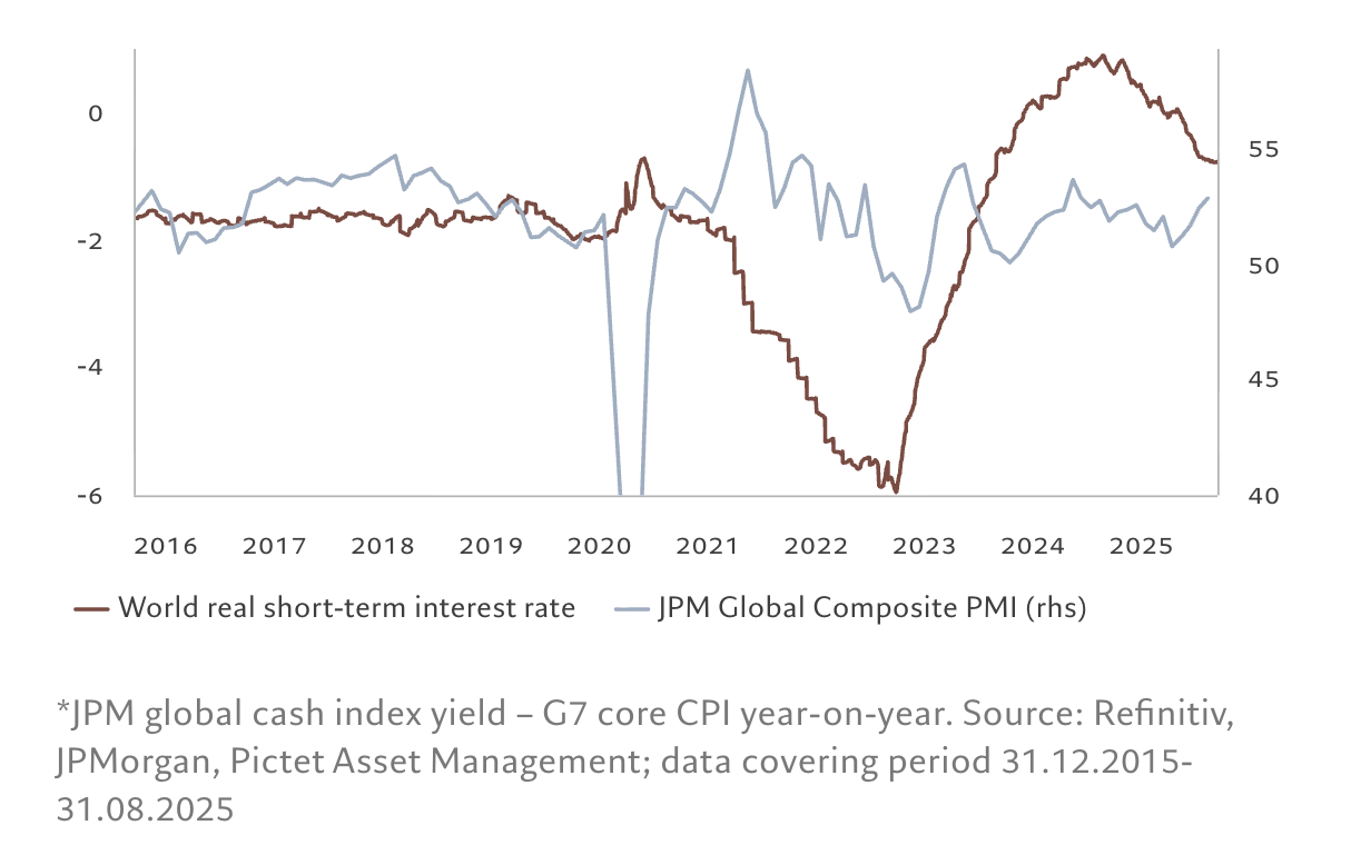 Fig. 2 - Falling rates should support growth
