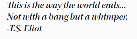 TS Eliot quote