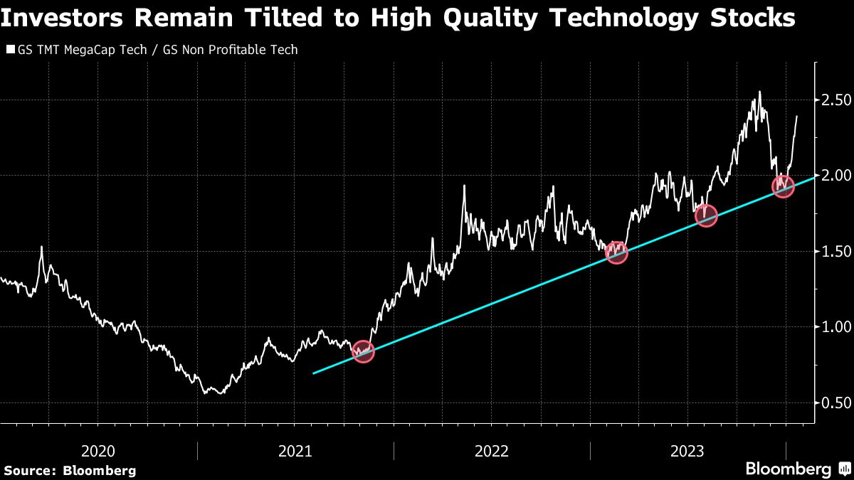 Investors Remain Tilted to High Quality Technology Stocks