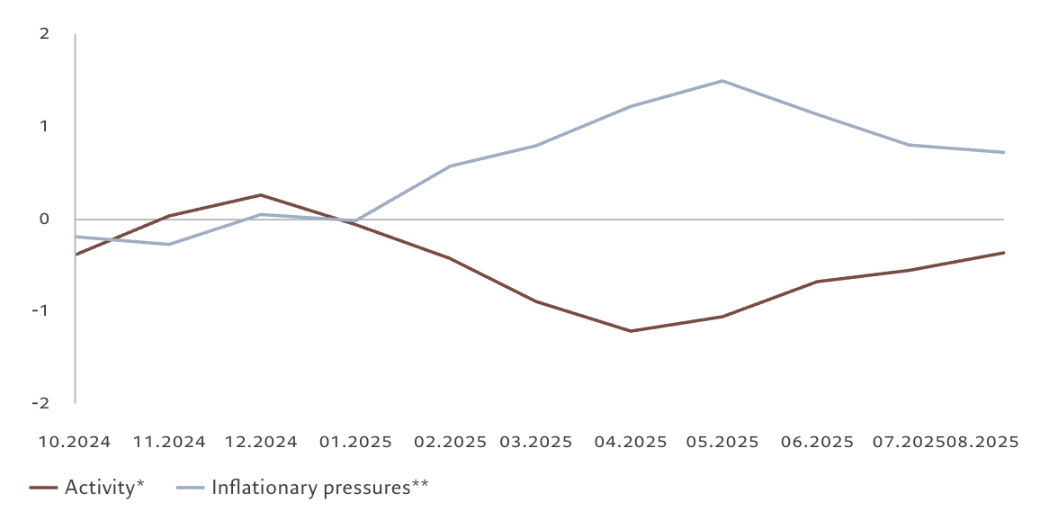 US activity and inflation surveys