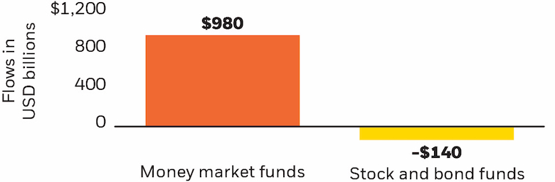 Year-to-date fund flows, through June 30